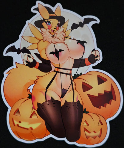 Your digimon girl's Halloween sticker pack 1
