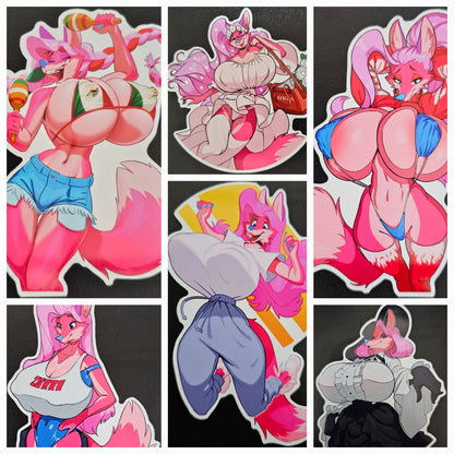 Cotton Candy Foxy's sticker pack 1