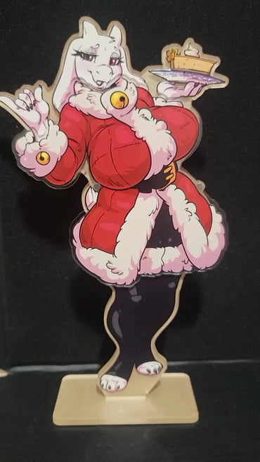 Dress-up goat mom